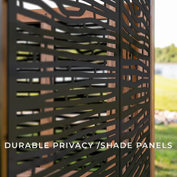 Closeup of durable privacy panel